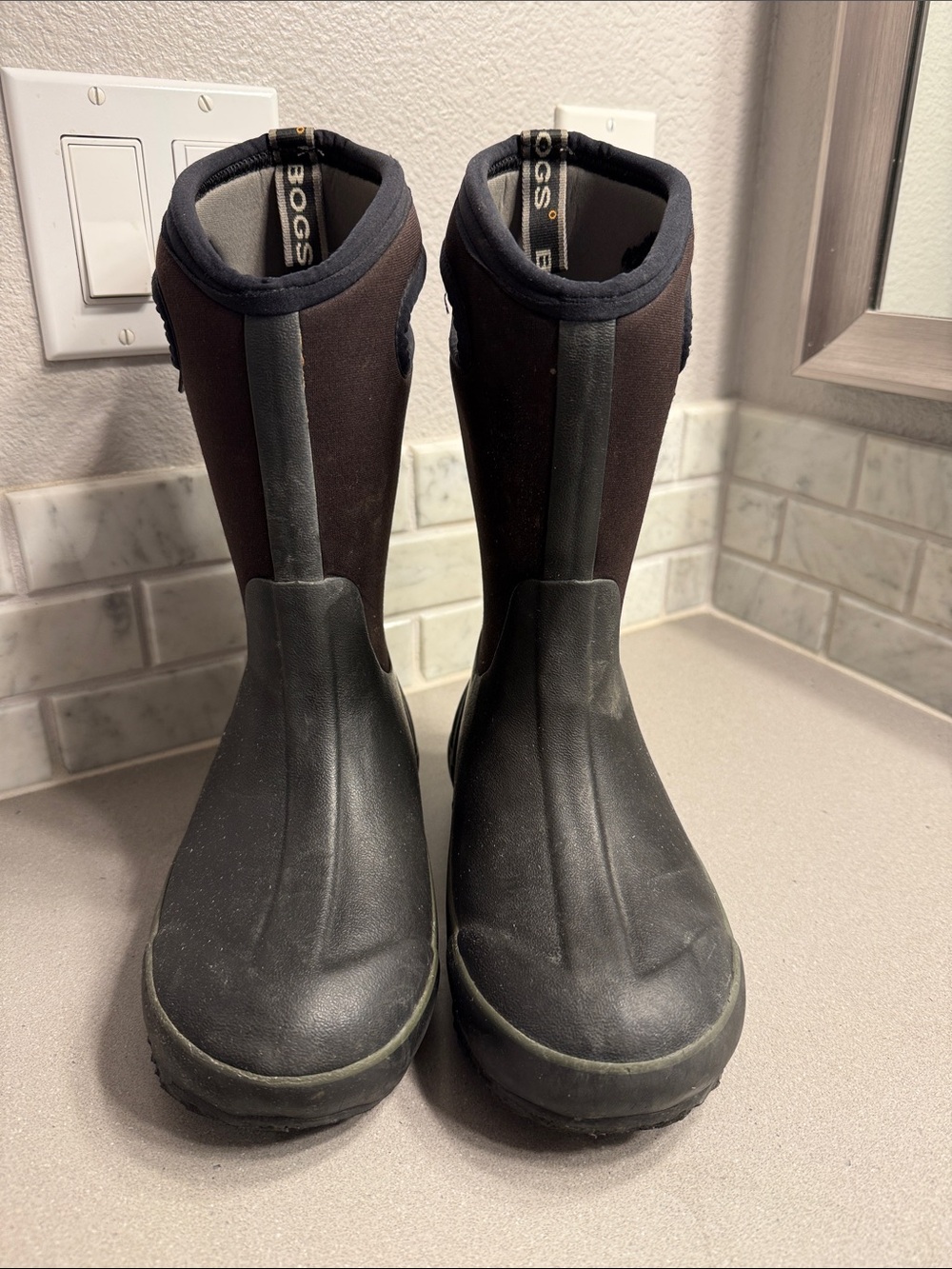 Bogs Black Tall Waterproof Neoprene Boots
